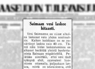 Saimaas vattenförsörjning för 100 år sedan: Effekter av överdriven dammning news-05102024-152406
