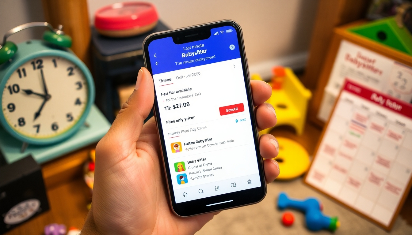 Viime hetken lastenvahtien saatavuuden haasteet