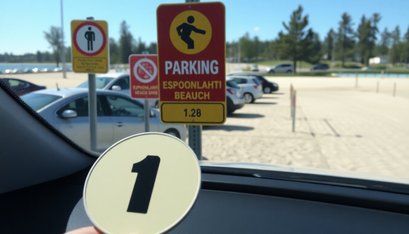 Miten löytää parkkiksen Espoonlahden uimarannalle 2 Parkkikiekon ja maksullisen pysäköinnin säännöt