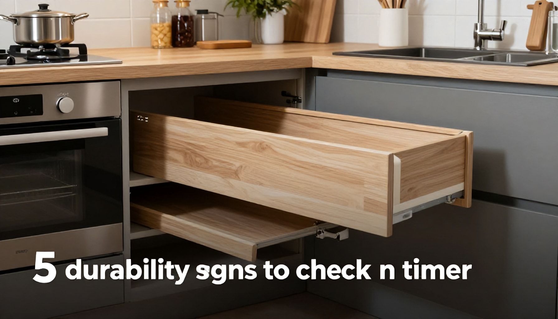 5 kestävyysmerkkiä, joita pitää tarkastaa keittiökalusteissa