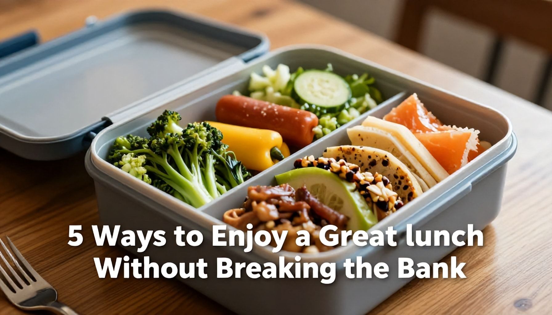 5 tapaa nauttia hyvästä lounasruoasta ilman suuria menoja