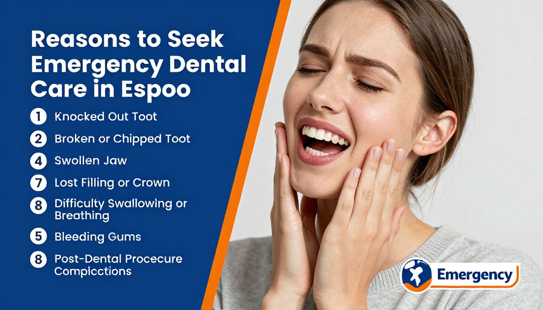 Kahdeksan merkkiä, joiden vuoksi kannattaa hakeutua Espoossa hammaspäivystykseen