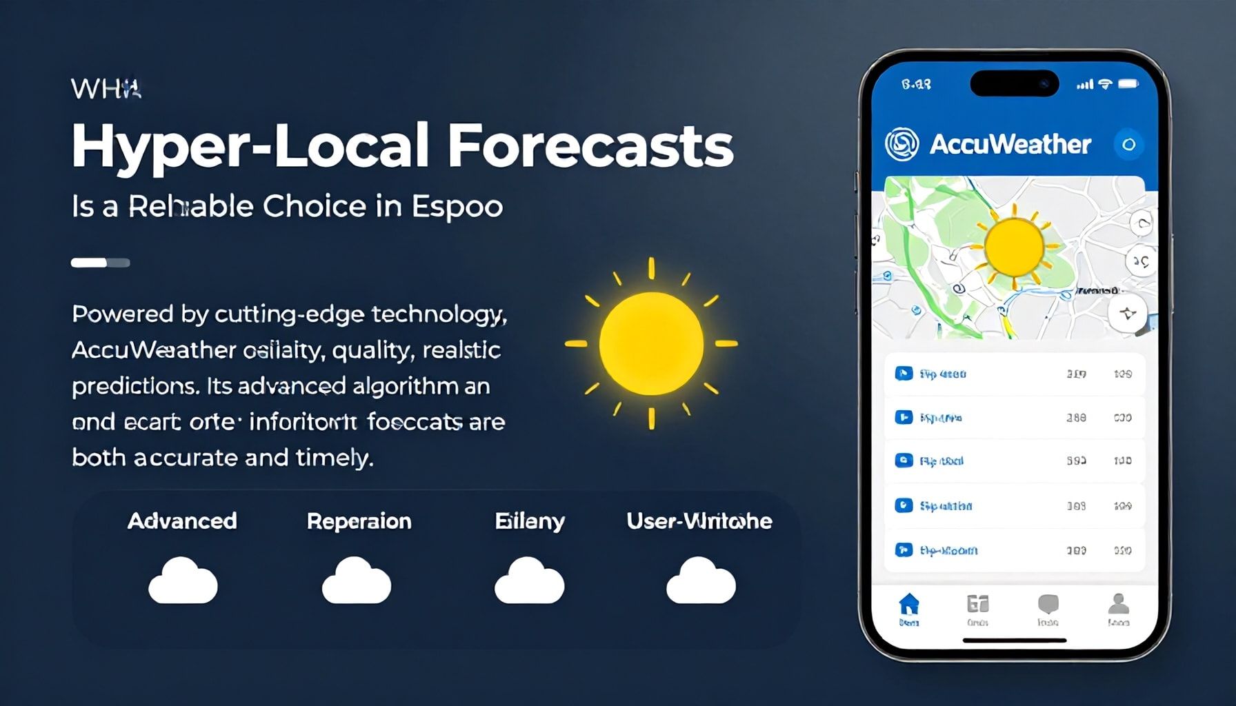 Kolme syytä miksi AccuWeather on luotettava valinta Espoossa