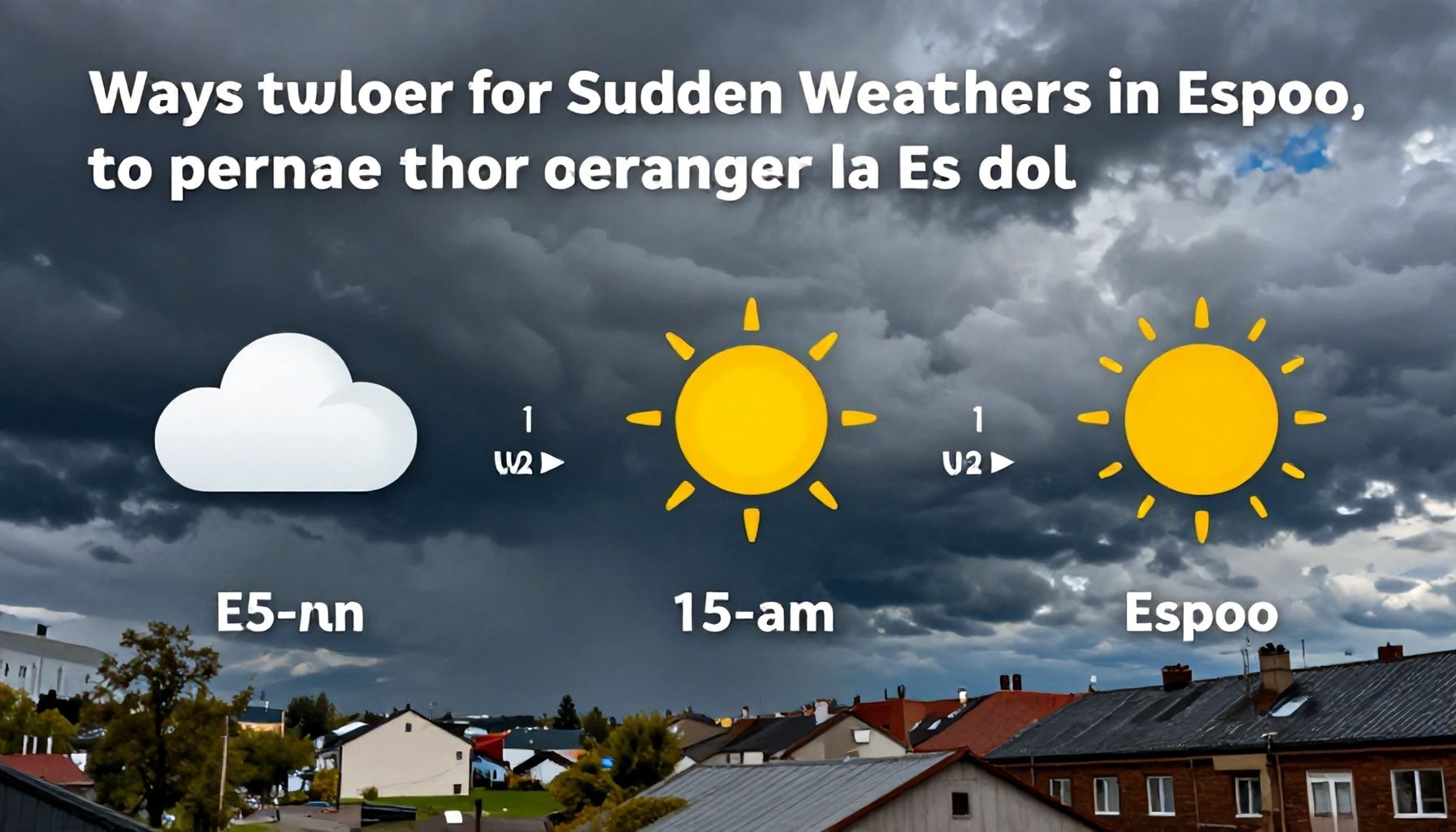 Kolme tapaa valmistautua äkillisiin säämuutoksiin Espoossa