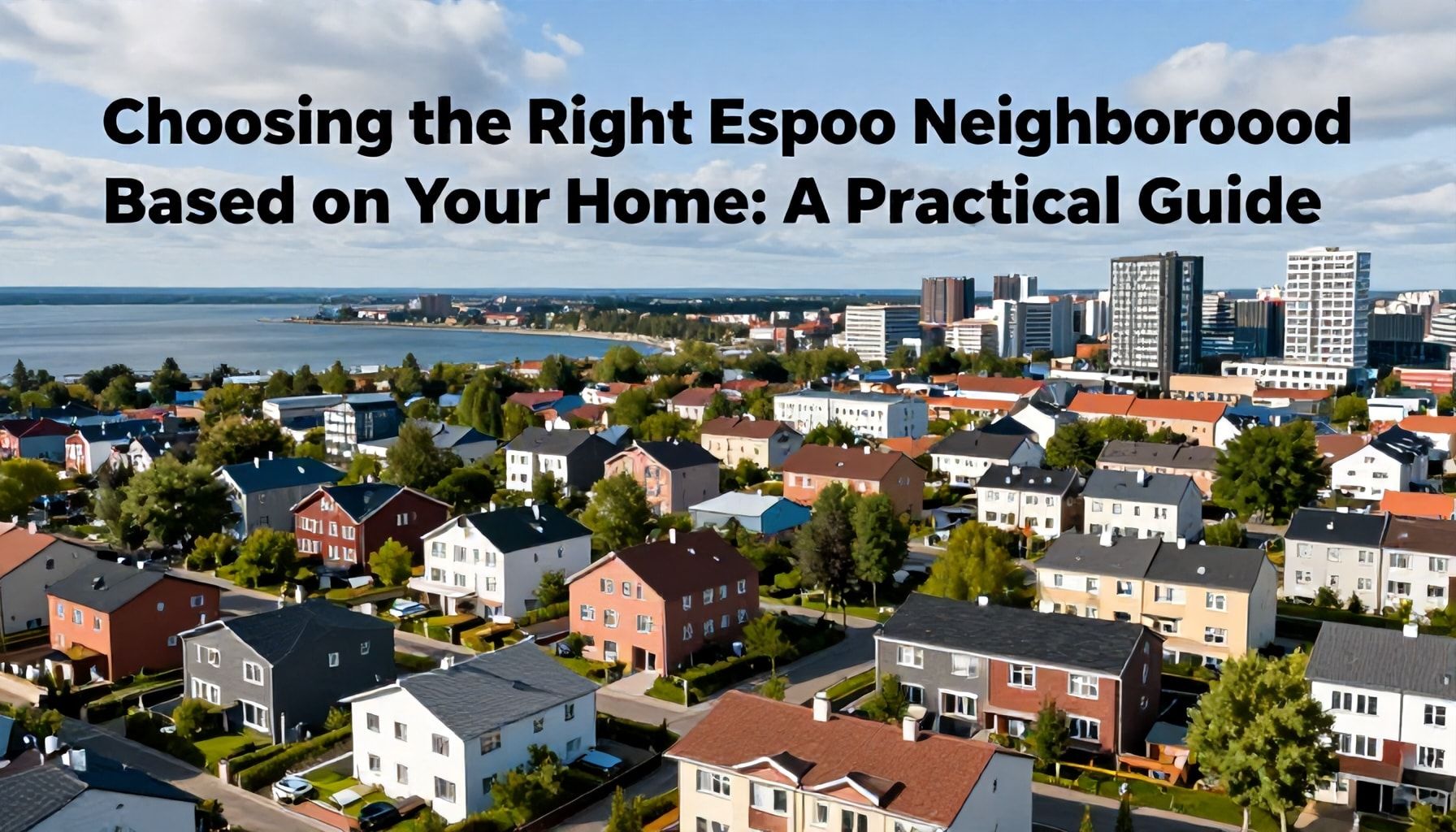 Kuinka valita oikea Espoon kaupunginosa asunnon perusteella