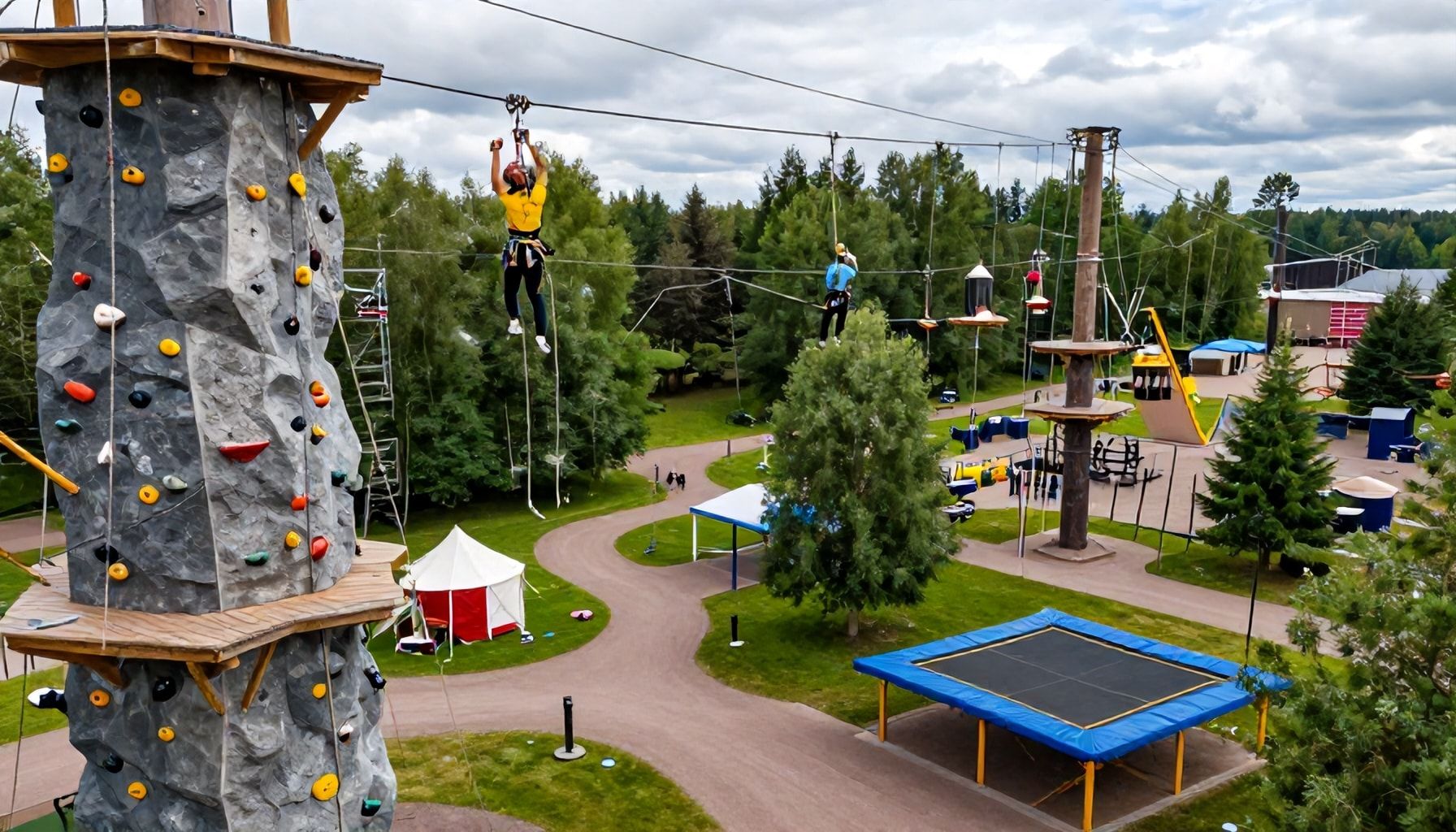 Kuusi tapaa testata rohkeutta Duudson Activity Parkissa