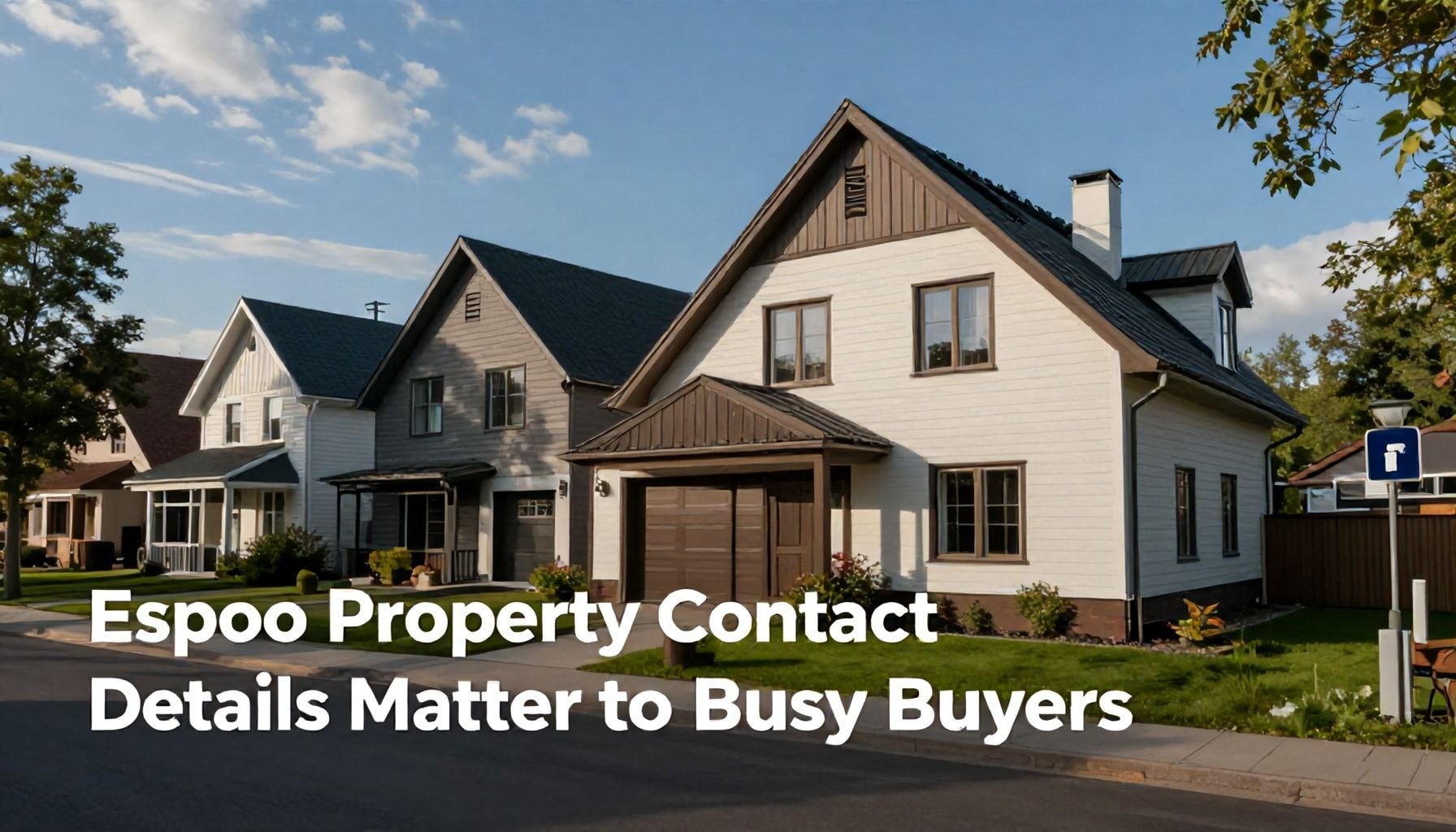 Miksi Espoon asunnot yhteystiedot ovat tärkeitä kiireisille ostajille