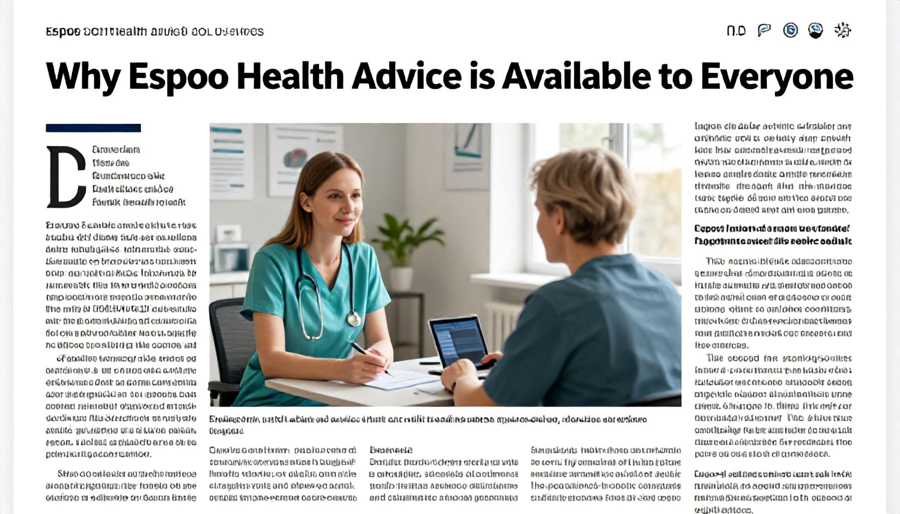 Miksi Espoon terveysneuvonta on kaikkien saatavilla