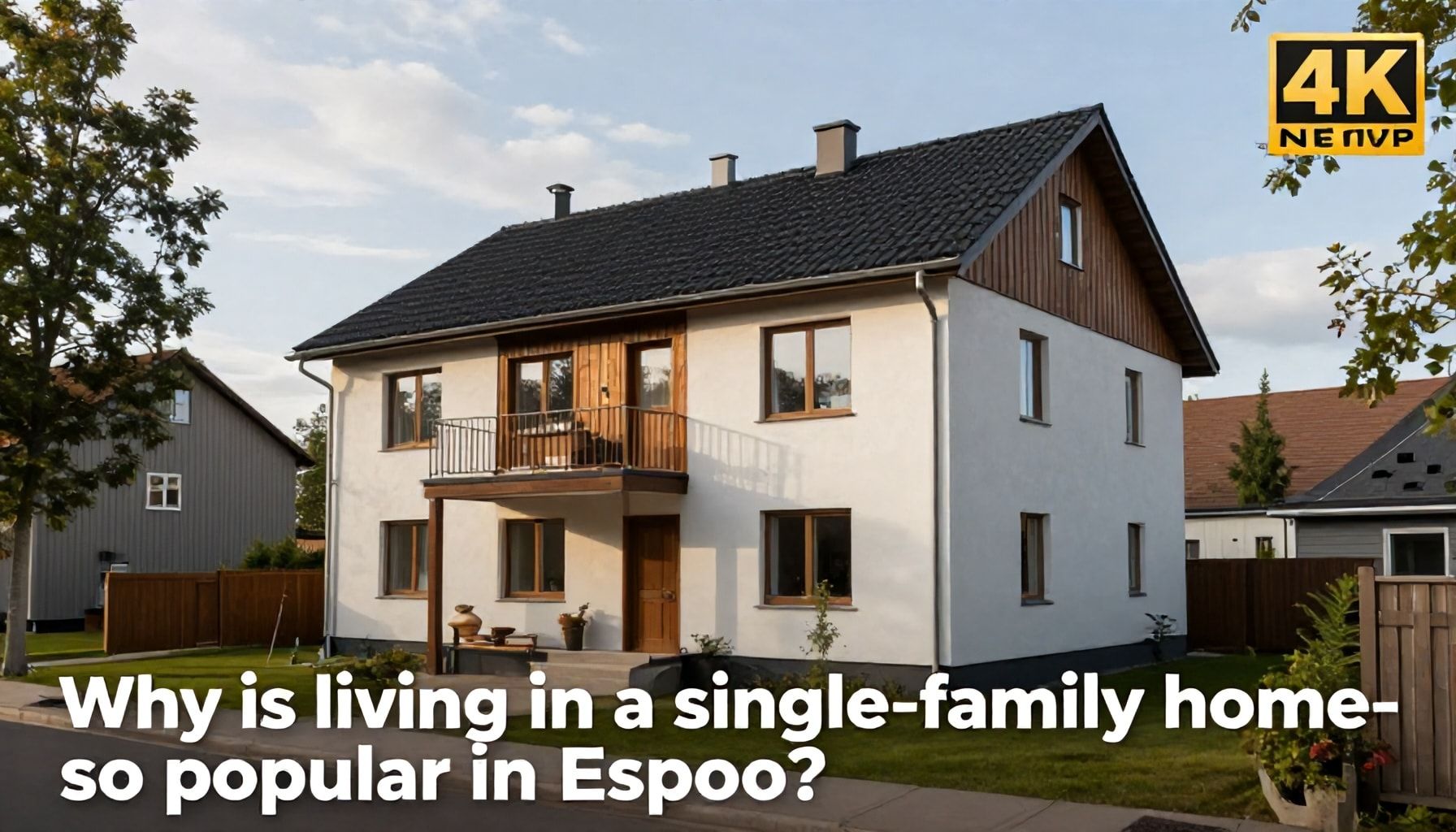 Miksi Espoossa on niin suosittu asua omakotitalossa?