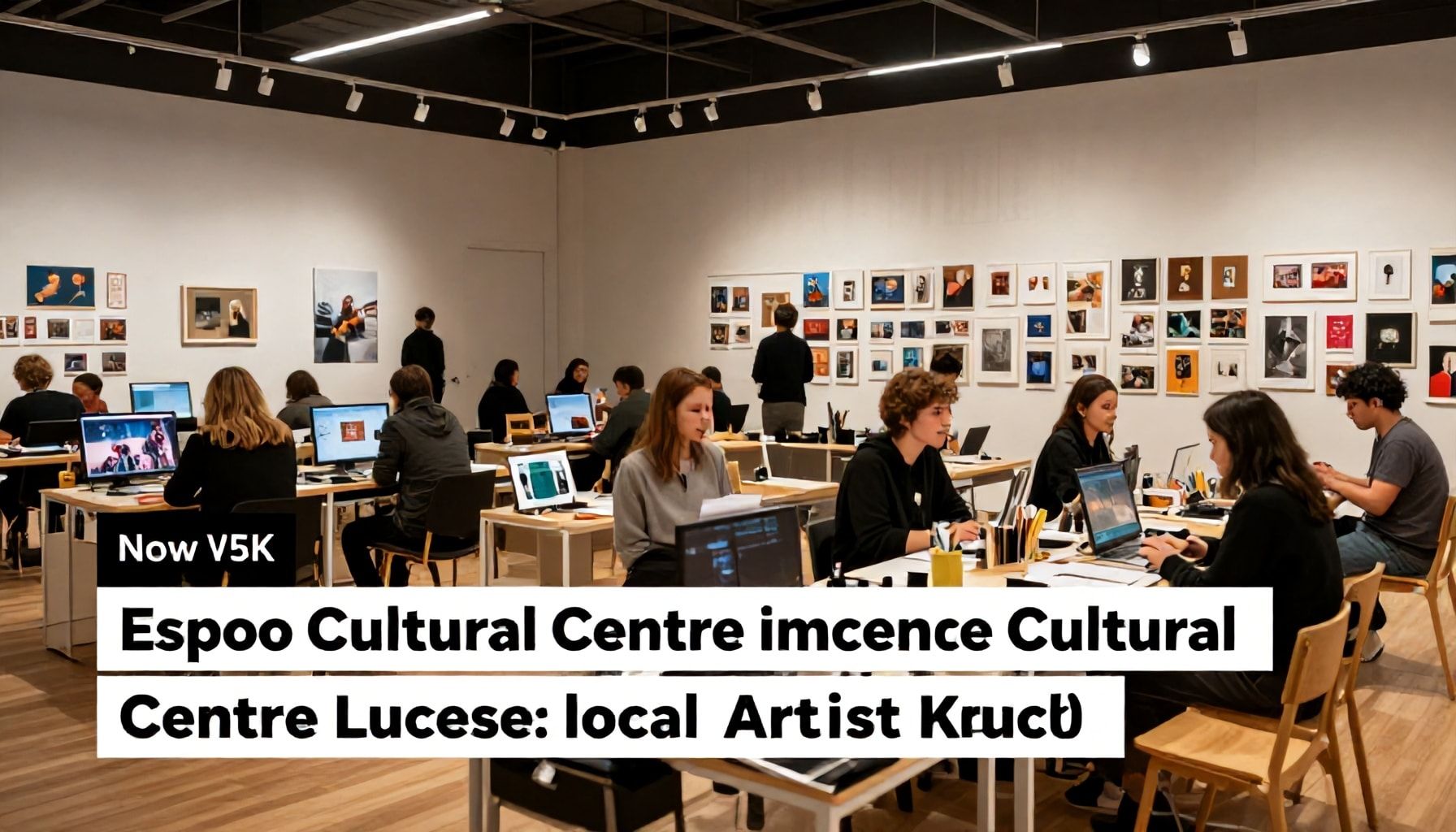 Miten Espoon kulttuurikeskus tehostaa paikallisen taiteilijan näkyvyyttä