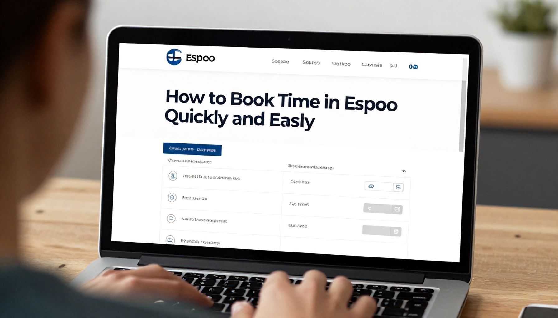 Miten varata Espoossa ajan nopeasti ja helposti