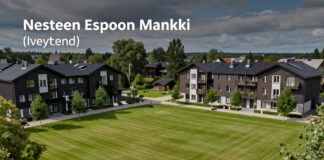 Nesteen Espoon Mankkiin saavutettavissa palvelut ja asukkaan elämä.