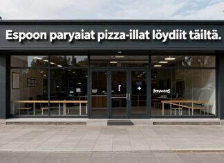 Espoon parhaat pizza-illat löydät täältä.