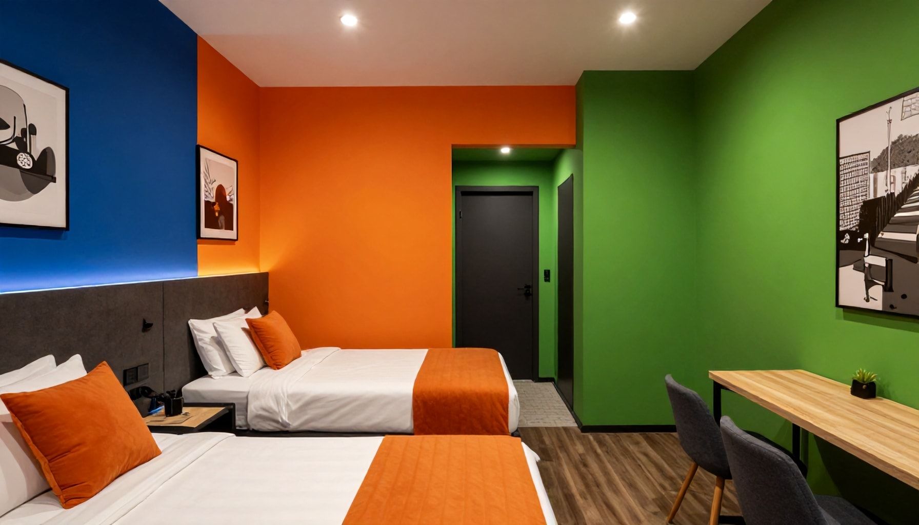 Rengashotellin salaisuus: miksi värikkäät seinät parantavat mielialaa