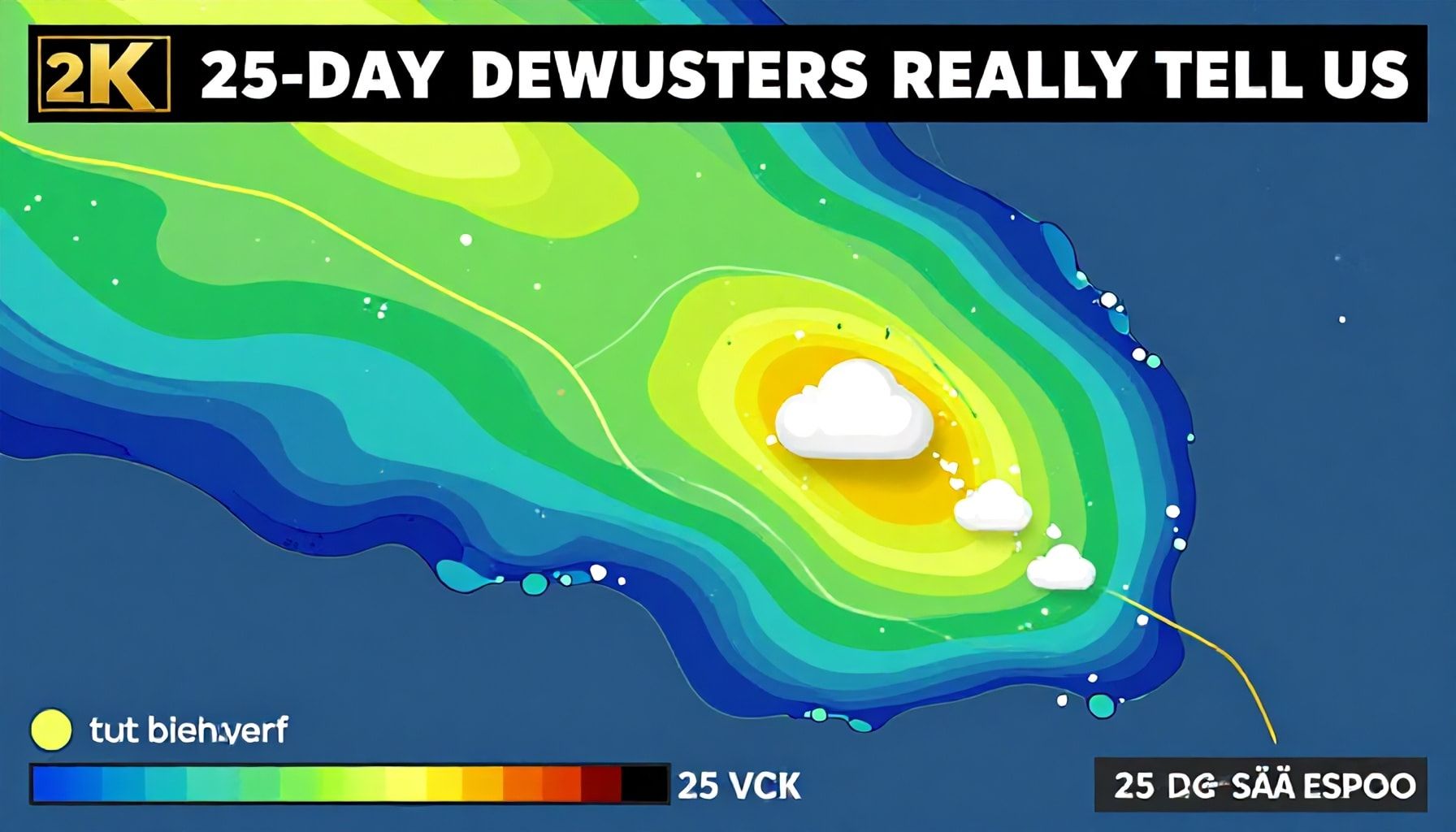Totta ja valetta: mitä 25 vrk sää ennusteet oikeasti kertovat