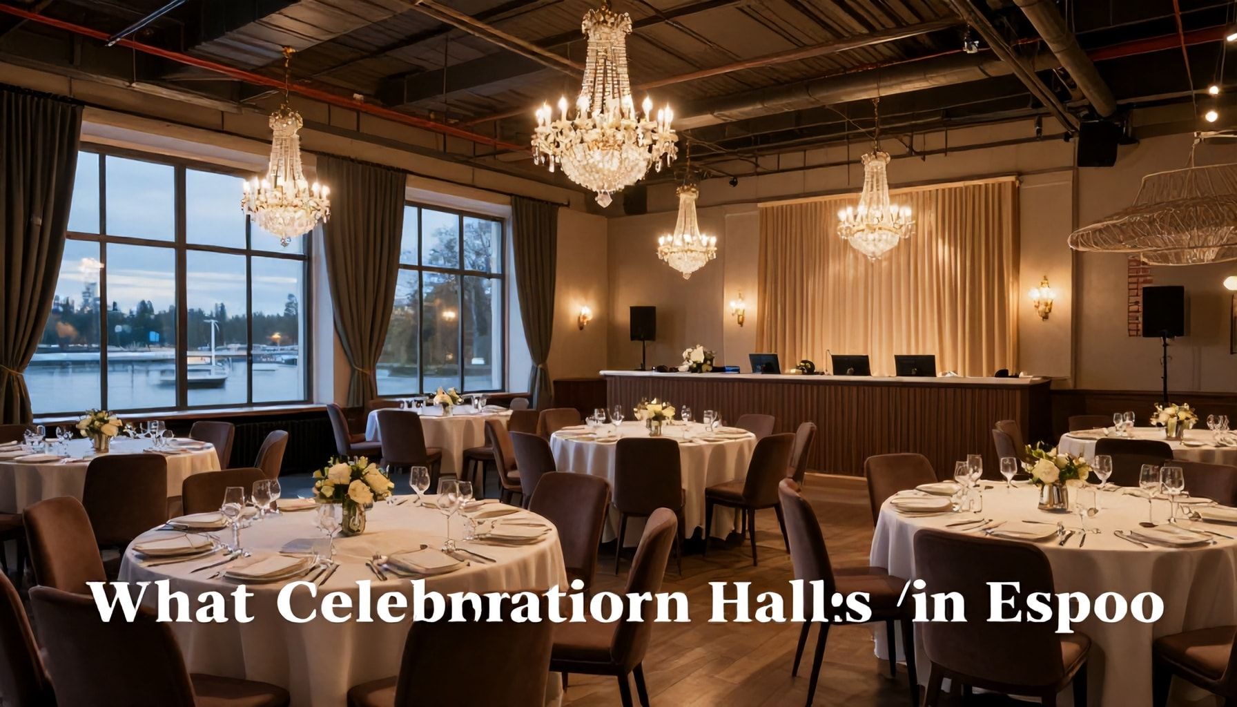Totta ja valhetta: Mitä juhlatilat Espoossa tarjoavat