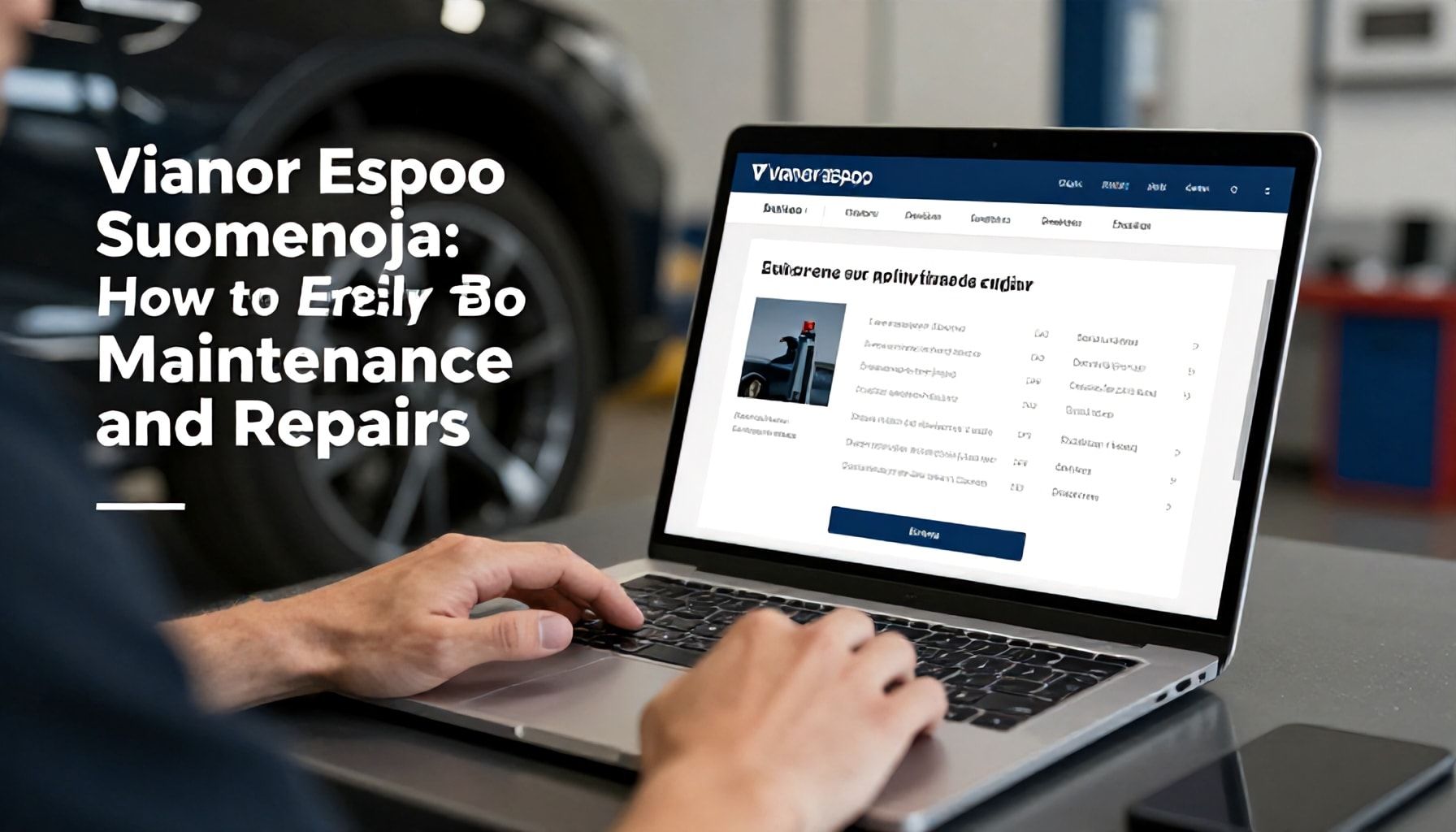 Vianor Espoo Suomenoja: Kuinka varata huolto ja korjaus helposti