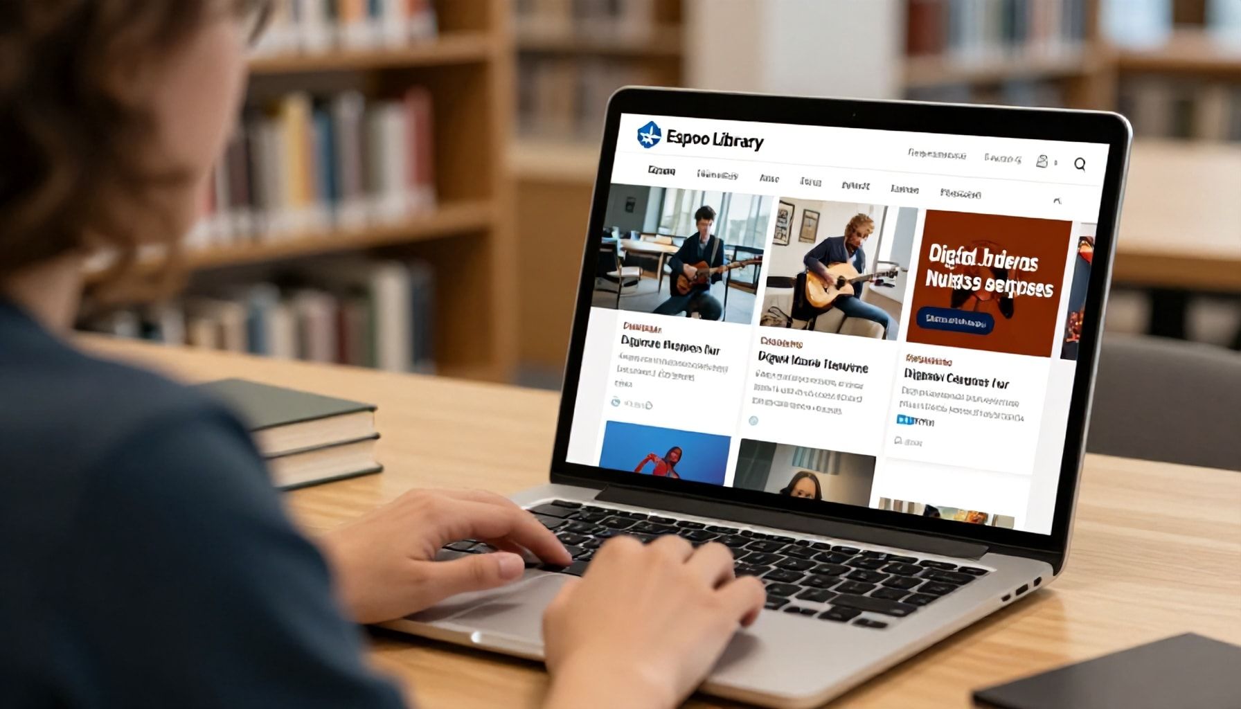 Viisi tapaa hyödyntää Espoon kirjaston digipalveluja