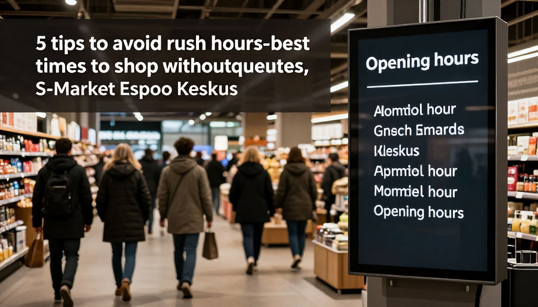 5 vinkkiä ruuhka-aikojen välttämiseen: Parhaat hetket käydä ostoksilla ilman jonoja