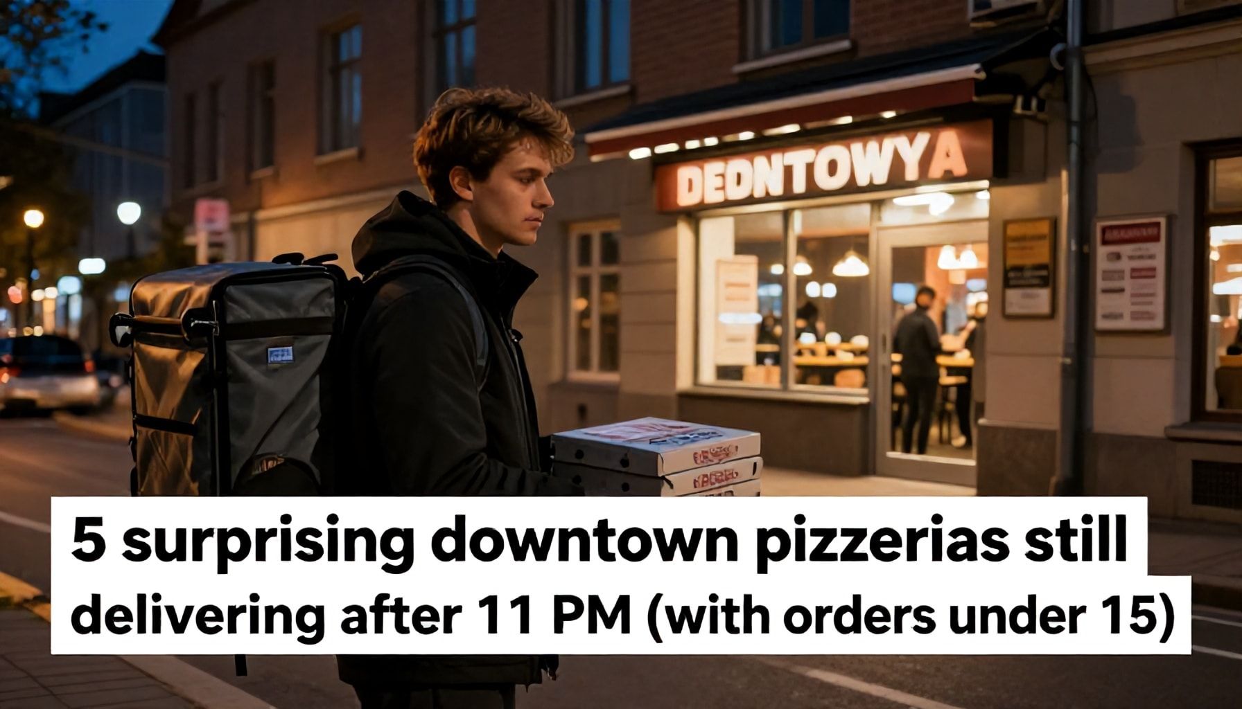 5 yllättävää pizzeriaa* keskustassa, joiden kotiinkuljetus toimii vielä klo 23 jälkeen (ja maksaa alle 15 euroa)