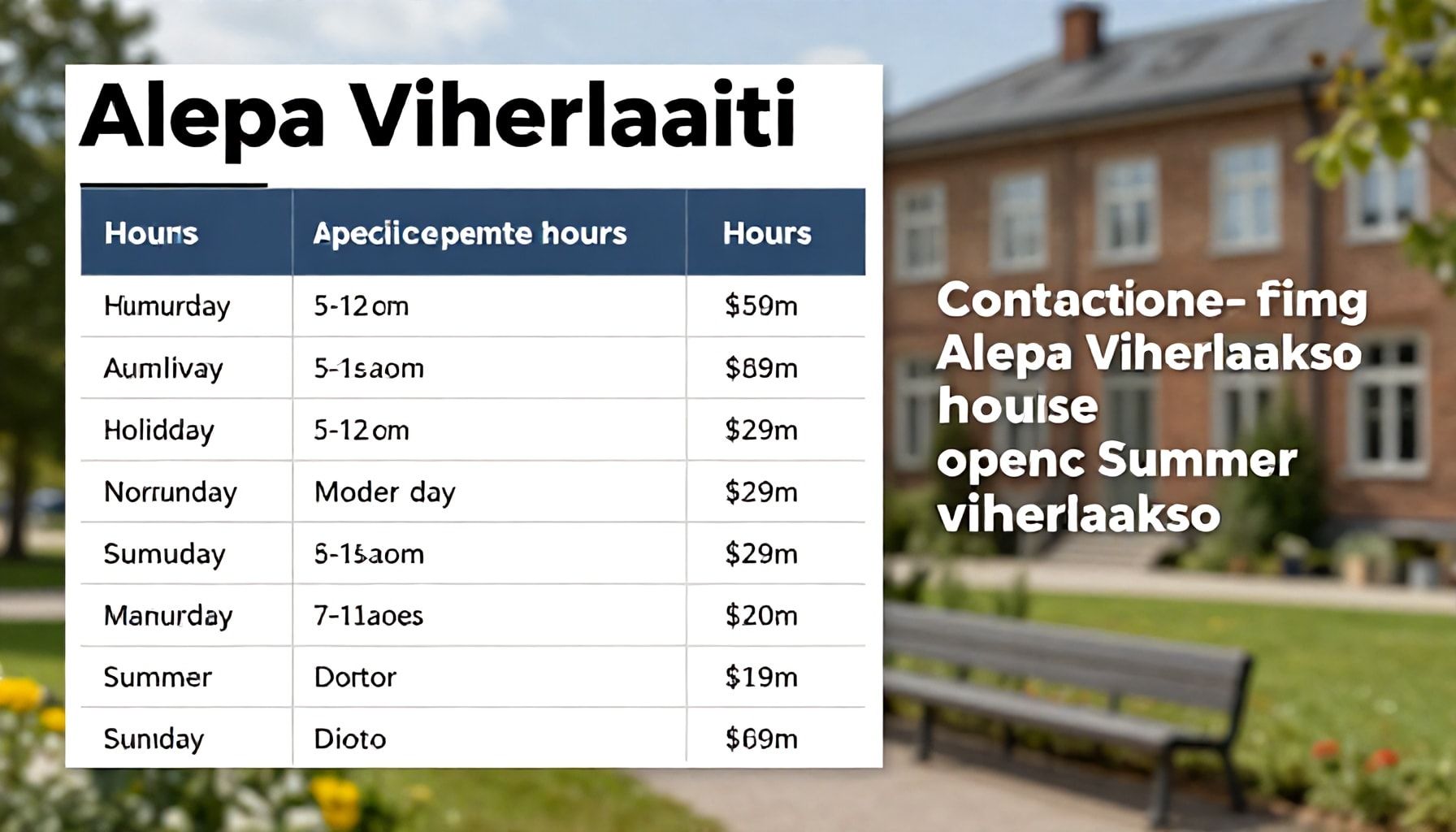 Alepa Viherlahden tarkat aukioloajat – myös pyhät ja kesäajat selkeästi taulukoituna