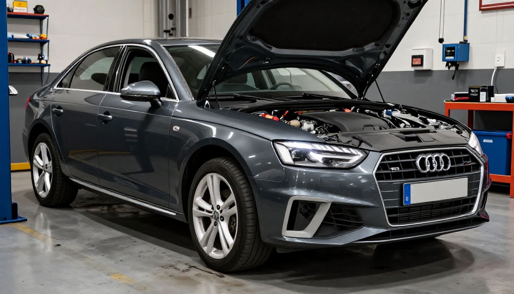 Audi A4:n yleisimmät huoltotarpeet – Espoolaisen korjaamon näkemys 10 vuoden kokemuksella