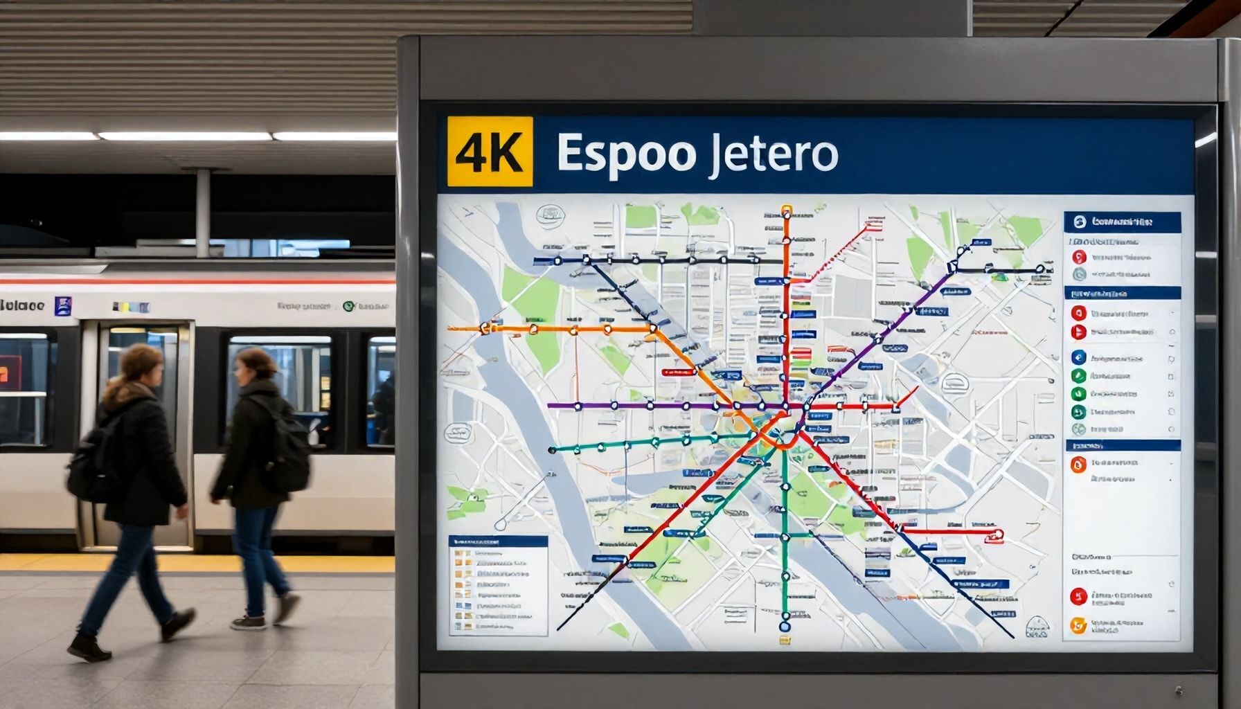 Espoon metron reitit suosituimmille kohteille – kartat ja pysäkkikohtaiset ohjeet