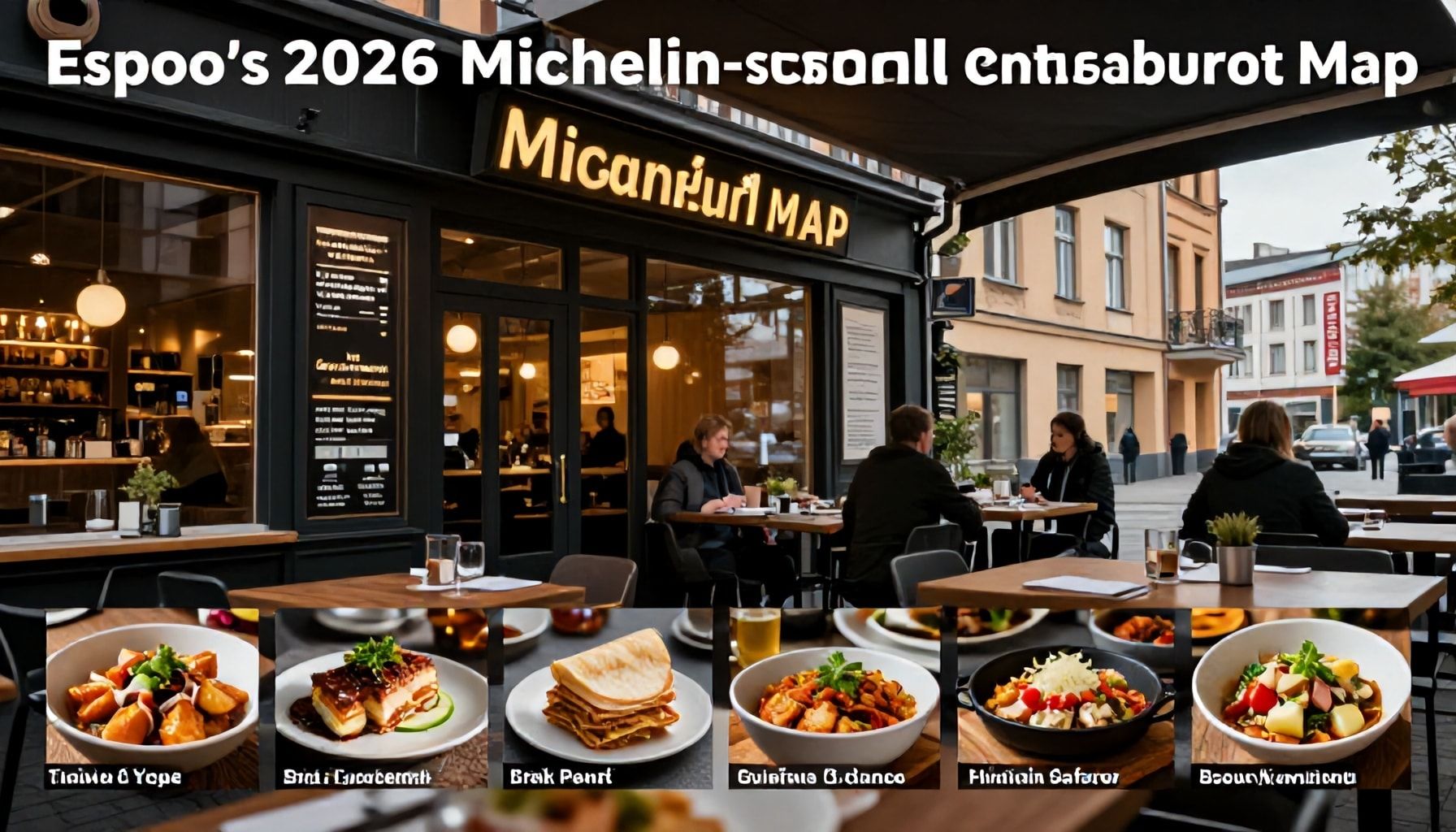 Espoon uusien tähtiravintoloiden kartta 2026 – näissä paikoissa syödään juuri nyt