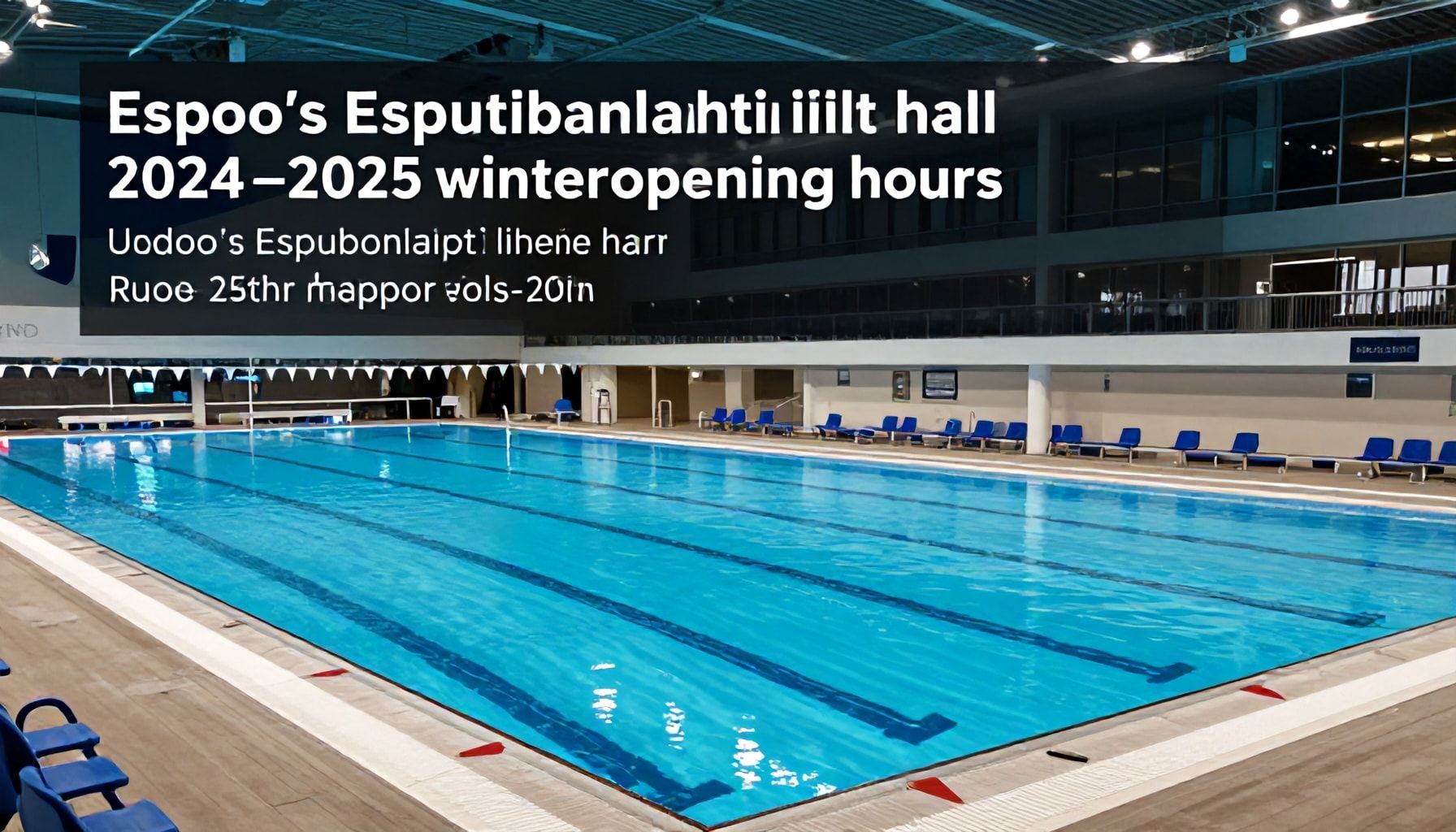 Espoonlahden uimahallin talviaukiolot 2024–2025: mitä muuttuu syksyn myötä