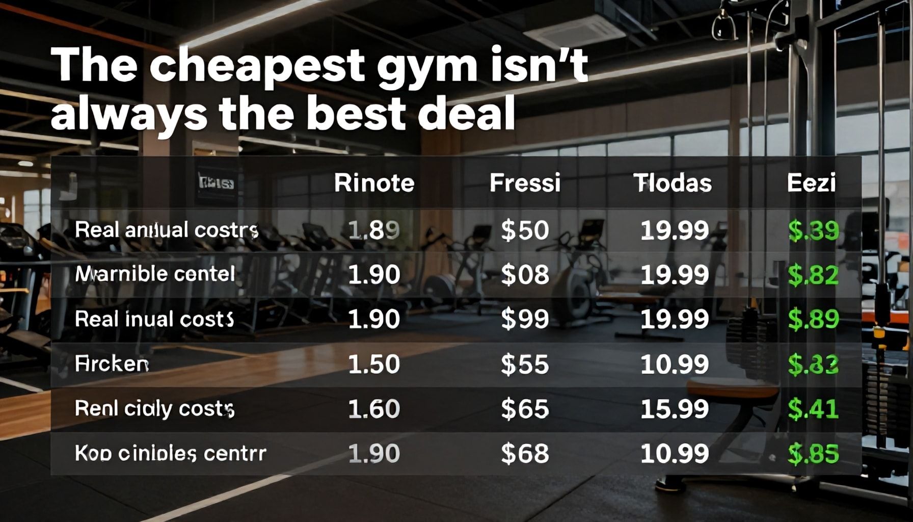 Halvin ei ole aina edullisin – näin lasket Espoon keskustan kuntosalien todellisen hinnan vuodessa (esimerkkejä Elisan, Fressin ja Eeziin liittyvästä matematiikasta)