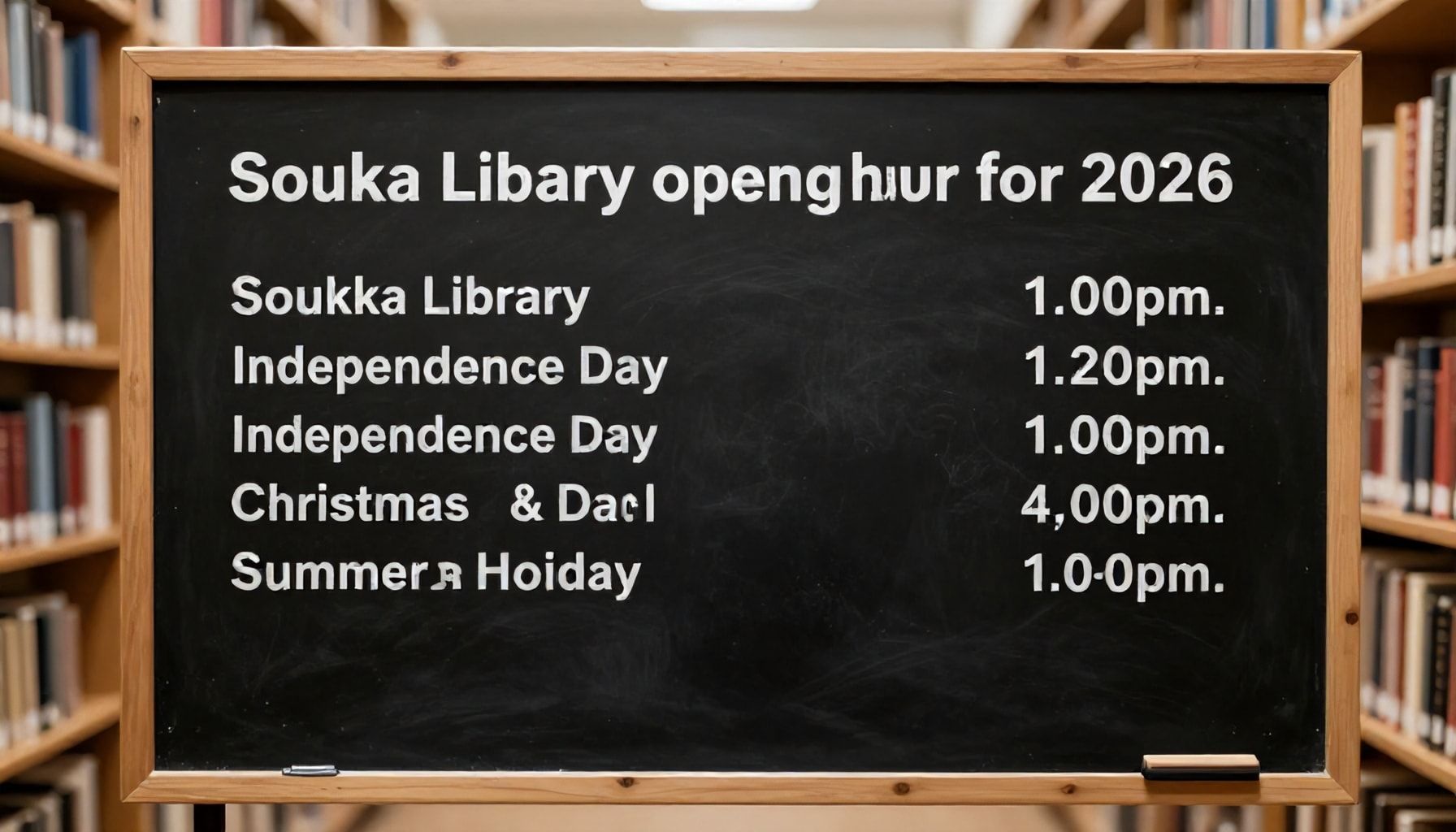 Itsenäisyyspäivä, joulu, kesäloma: Soukan kirjaston poikkeusaukiolot 2026 selkokielellä