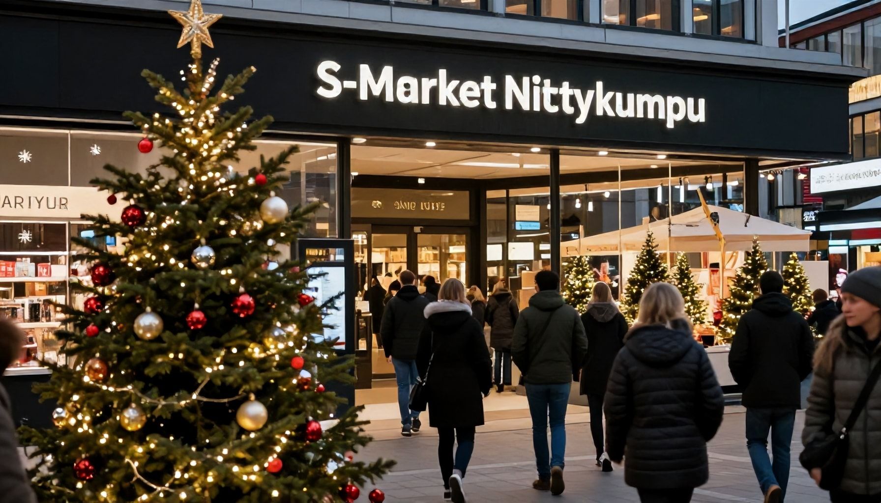 Jouluaatto, vappu, juhlapäivät – näin S-Market Niittykumpu toimii poikkeusaukioloina vuonna 2024