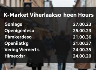 K-Market Viherlaakson aukioloajat 2024 – näin ehdit ostoksille