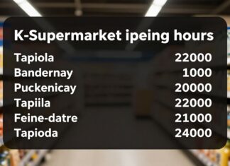 K-Supermarket Tapiolan aukioloajat 2024 – arki ja pyhät selkeästi