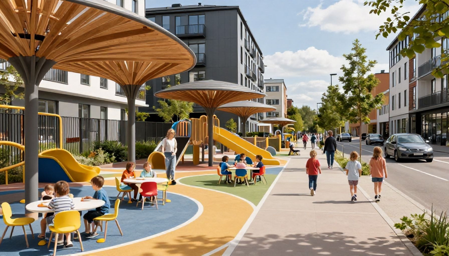 Kaisankodin koulut ja päiväkodit: Näin lähiö on suunniteltu kasvavien lasten tarpeisiin*