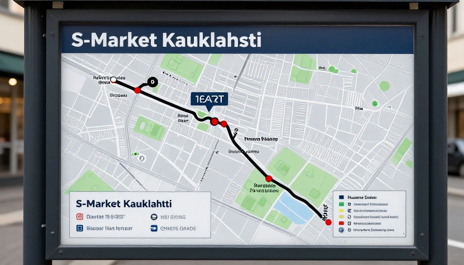 Kartta ja reittiohjeet: Näin löydät S-Market Kauklahden helposti julkisilla tai autolla