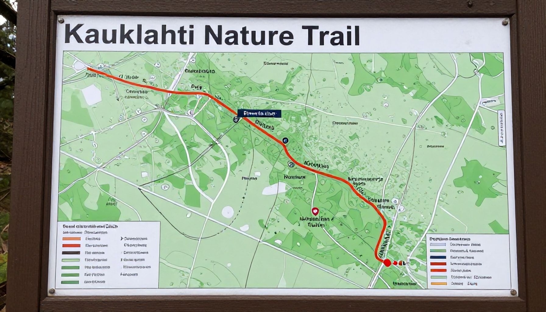 Kauklahti-luontopolun kartan salaisuudet: näin välttyy harharetkiltä ja löytää piilotetut palvelut*