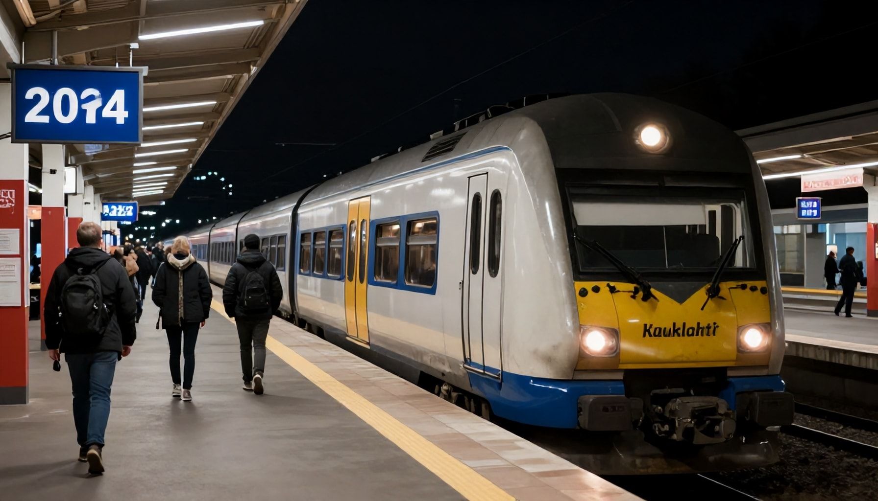 Kauklahtien junien yölliset lähtöajat – näin selviät viimeisestä junasta vuonna 2024