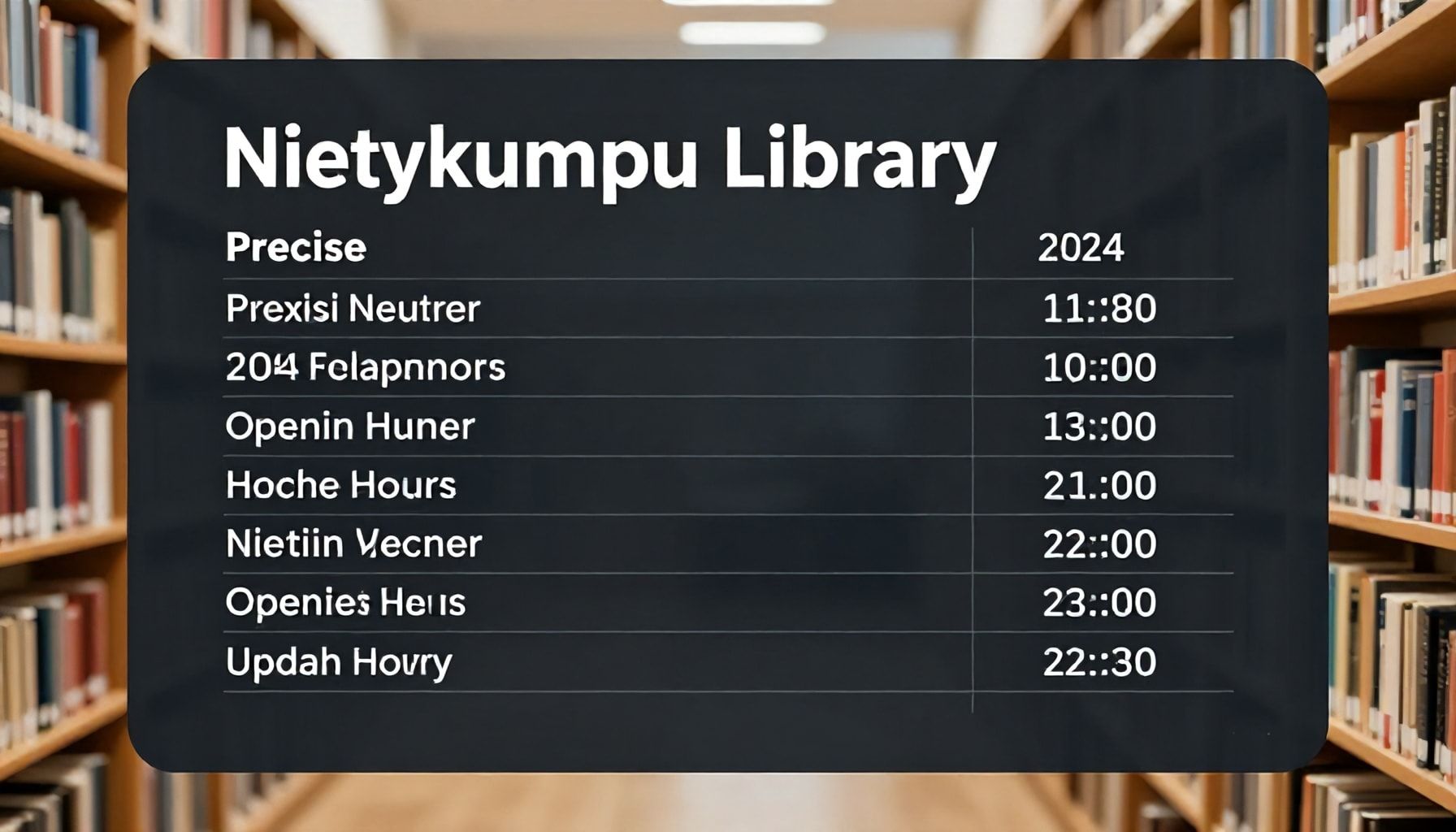 Kirjasto Niittykummun tarkimmat aukioloajat 2024 – päivittäin päivitettynä ja kausivaihtelut huomioiden
