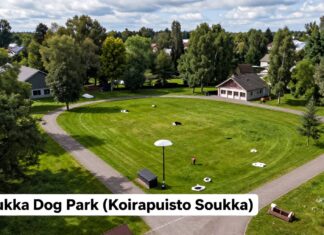 Koirapuisto Soukan tarkka sijainti ja parhaat reitit sinne
