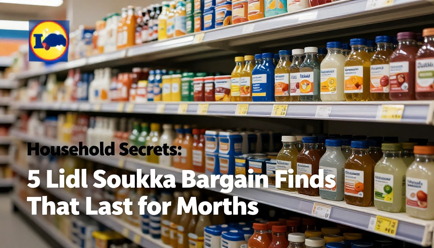 Kotitalouden salaiset säästöt: 5 Lidl-Soukan tarjoustuotetta, jotka kestävät kuukausia