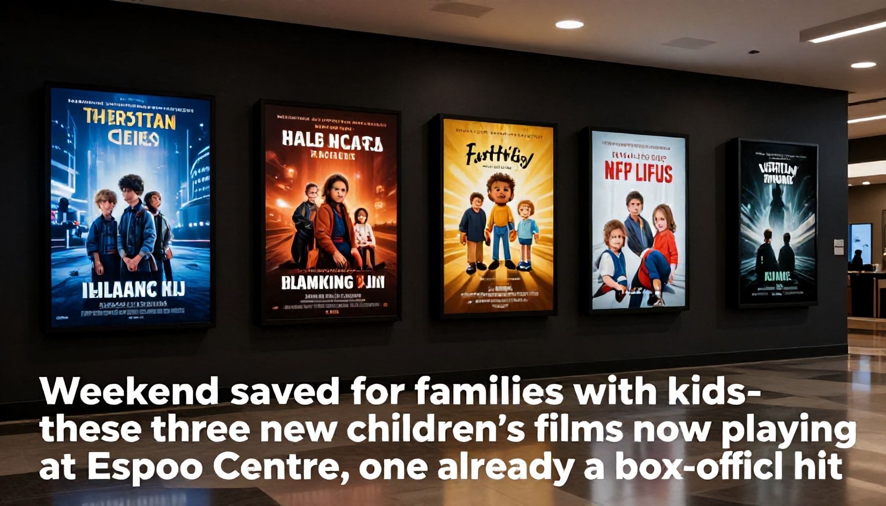 Lapsiperheiden viikonloppu pelastettu: nämä kolme lastenelokuvaa pyörivät Espoon keskuksessa – yksi niistä on jo myyntimenestys