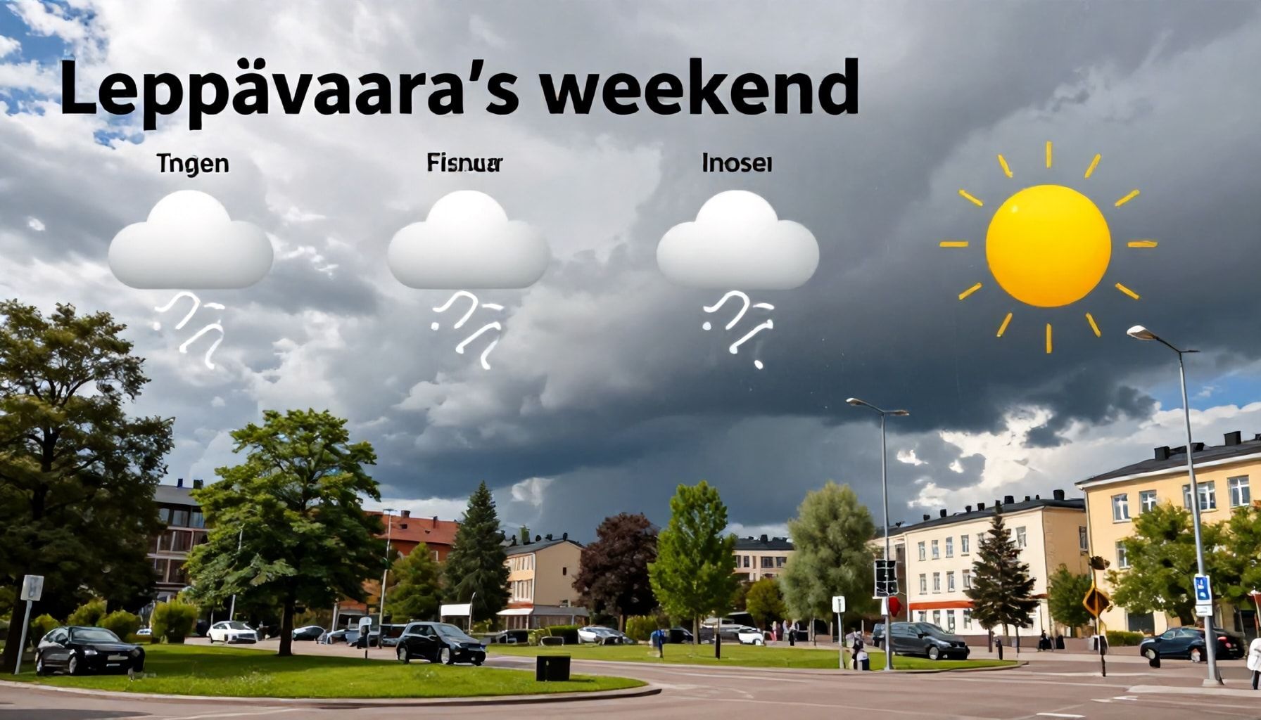 Leppävaaran viikonlopun sää*: Milloin kannattaa varata ulkoilma-aktiviteetit ja milloin siirtyä sisätiloihin