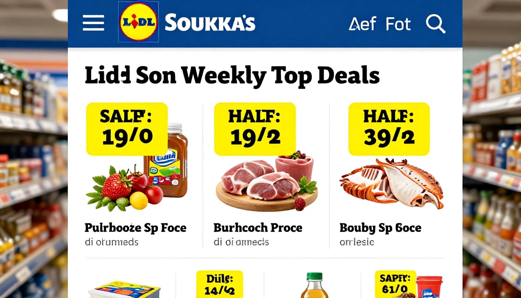 Lidl Soukan viikon ykkösherkut – nämä elintarvikkeet ovat nyt puoleen hintaan