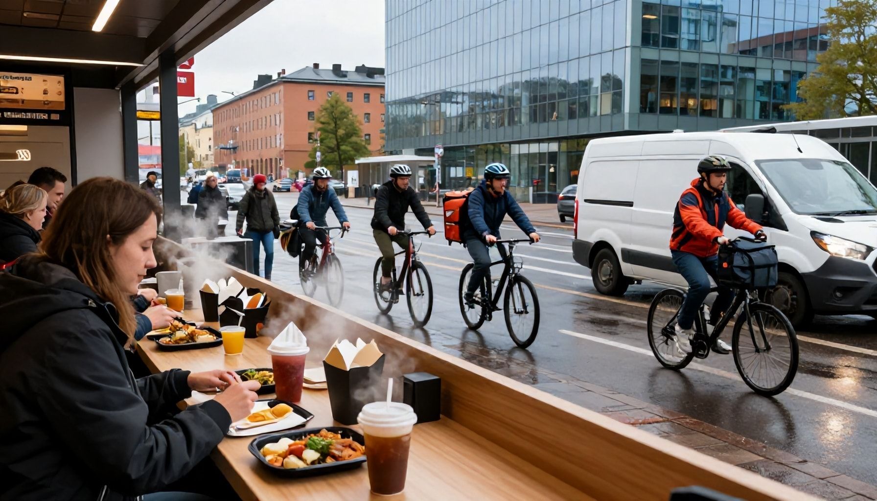 Lounasaikaan nopein nouto vs. kuljetus: Leppävaaran työpaikkojen läheisyydessä olevat ravintolat, jotka kannattaa tilailla kotiin