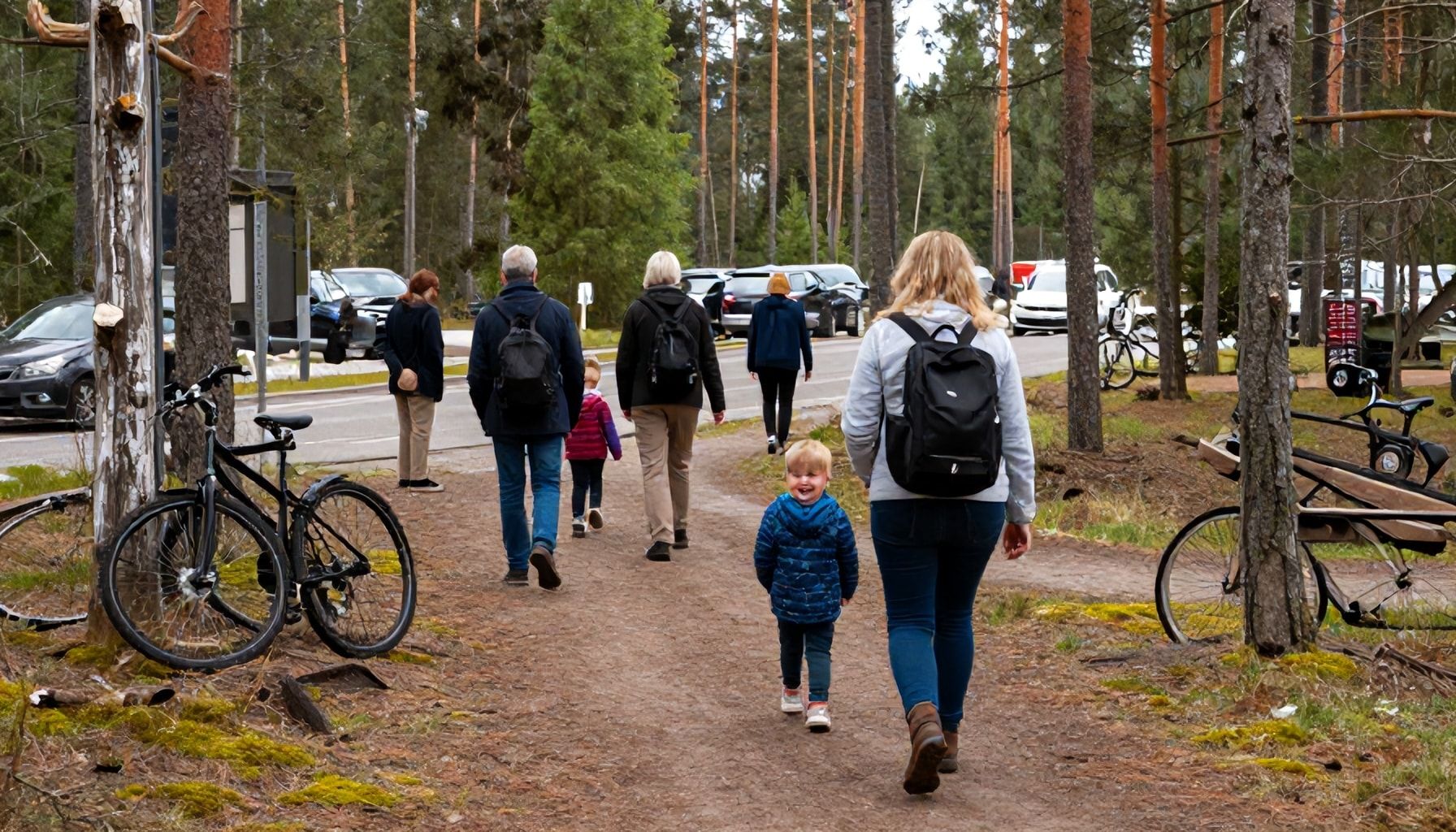 Luonnonläheinen arki ilman autoa: näin Ahertajantie 2:n asukkaat hyödyntävät Nuuksion ja Oittin polkuja*
