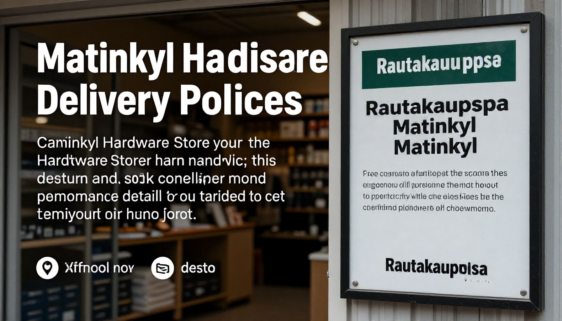 Matinkylän Rautakaupan palautus- ja toimitusohjeet: mitä sinun täytyy tietää ennen kuin lähdet kauppaan