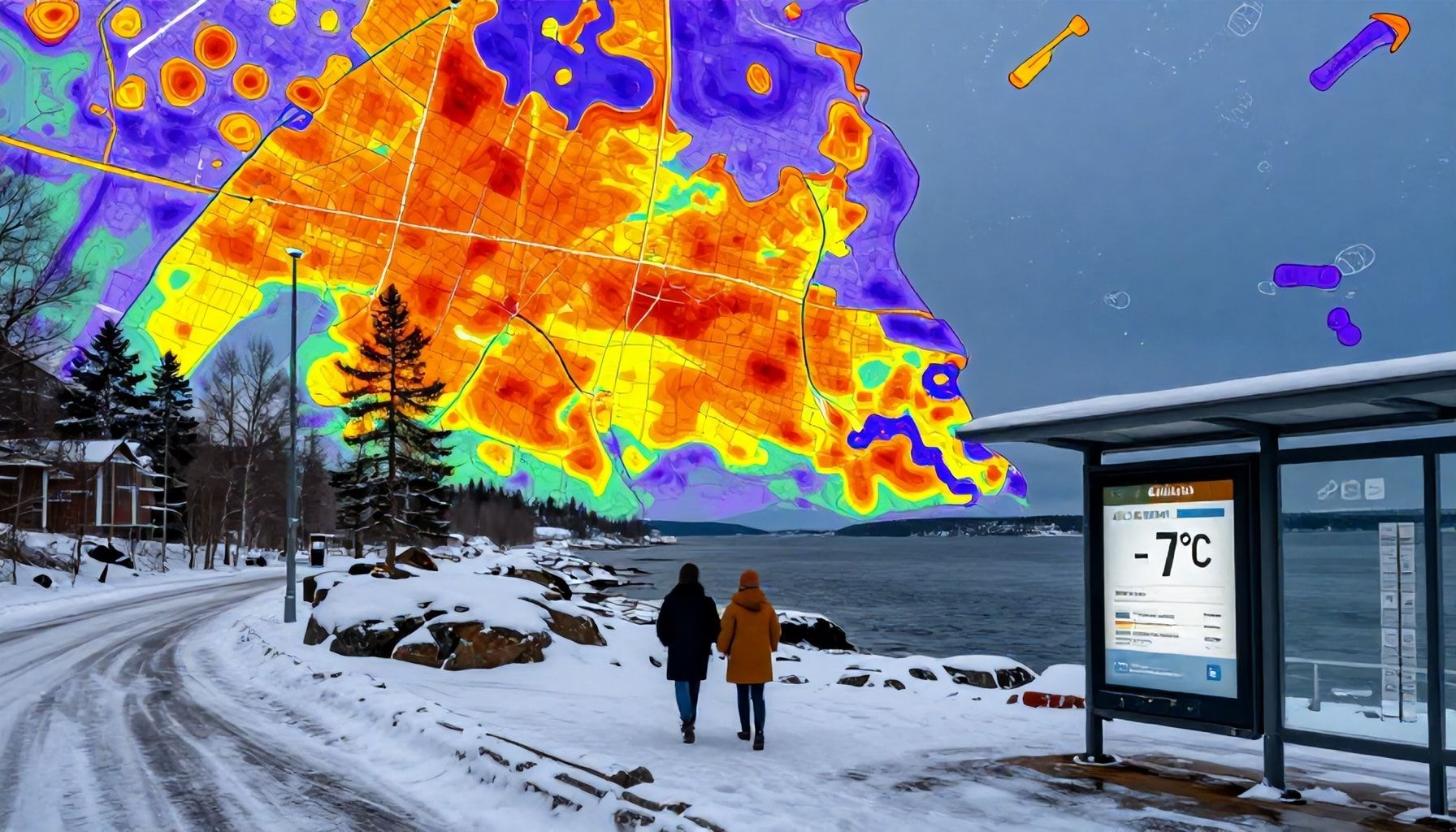 Miksi Espoon lämpötilat voivat vaihdella naapurustosta toiseen – selitys karttojen ja mikroilmastojen avulla