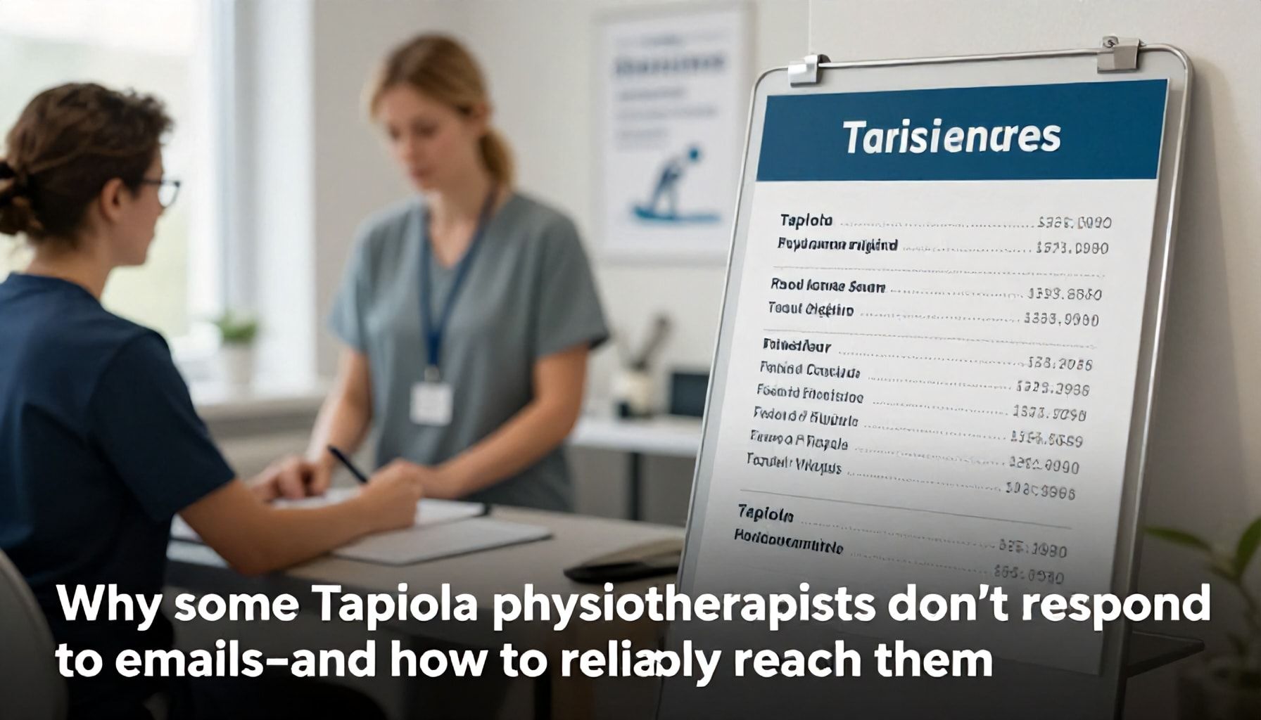 Miksi jotkut Tapiolan fysioterapeutit eivät vastaa sähköposteihin – ja miten saat varmasti yhteyden