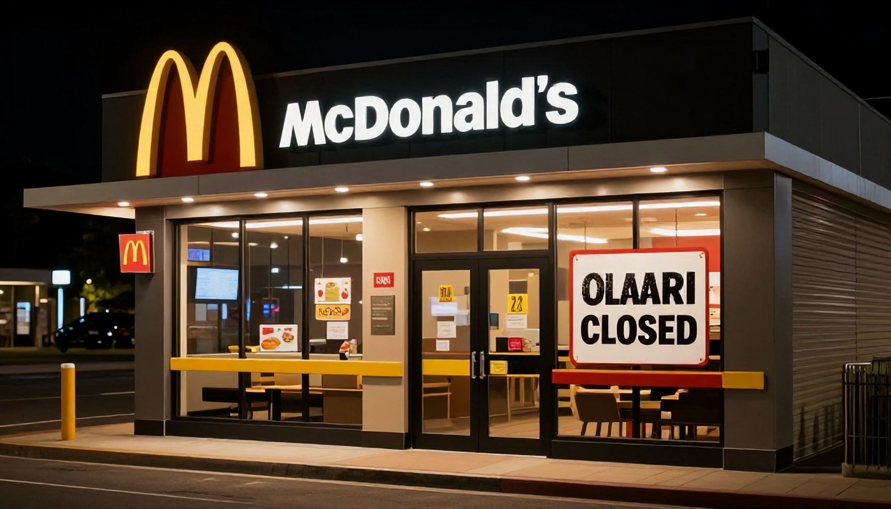 Miksi Olarin McDonald’s sulkee ajoittain yöllä – ja mitä vaihtoehtoja on myöhäisille nälkäisille